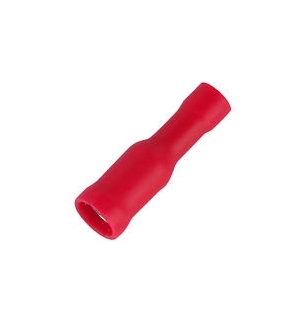 TERMINAL AISLADO TIPO BALA HEMBRA ROJO