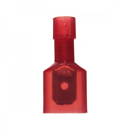 TERMINAL TOTALMENTE AISLADO NYLON MACHO ROJO